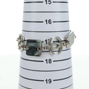 CHANEL COCO Mark Bracelet metal Silver CC Auth LNZ837V-15