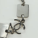 CHANEL COCO Mark Bracelet metal Silver CC Auth LNZ837V-3