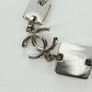 CHANEL COCO Mark Bracelet metal Silver CC Auth LNZ837V-4