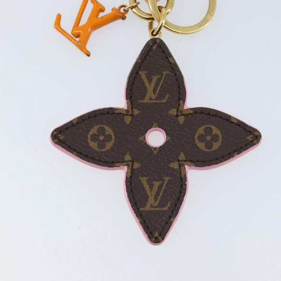LOUIS VUITTON Monogram LV Pop Flower Bag Charm Pink M01963 Auth LNZ838A