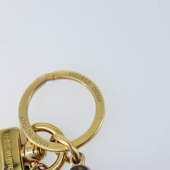 LOUIS VUITTON Monogram LV Pop Flower Bag Charm Pink M01963 Auth LNZ838A