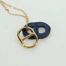HERMES Au Maiyon Chaine d'Ancre Necklace metal Gold Auth LNZ841M-12