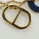 HERMES Au Maiyon Chaine d'Ancre Necklace metal Gold Auth LNZ841M-14