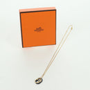 HERMES Au Maiyon Chaine d'Ancre Necklace metal Gold Auth LNZ841M-15