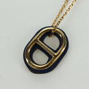 HERMES Au Maiyon Chaine d'Ancre Necklace metal Gold Auth LNZ841M-3