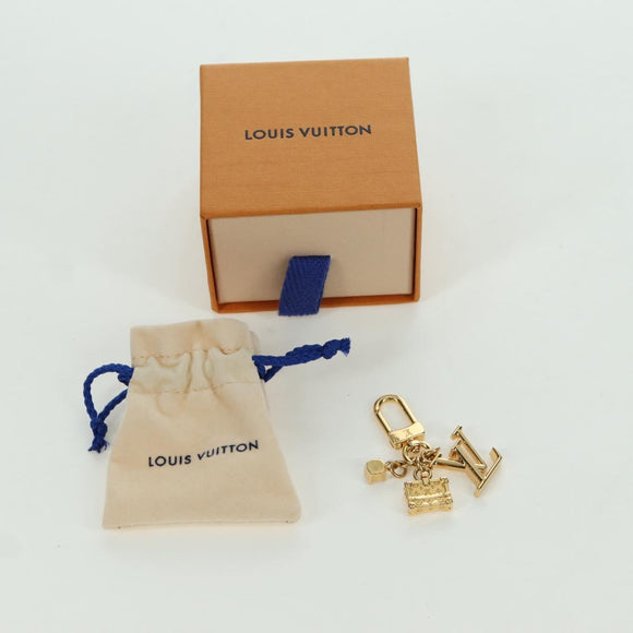 LOUIS VUITTON Micro Charm Petite Malle Charm metal Gold M01567 LV Auth LNZ842M