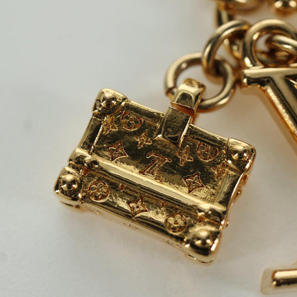 LOUIS VUITTON Micro Charm Petite Malle Charm metal Gold M01567 LV Auth LNZ842M