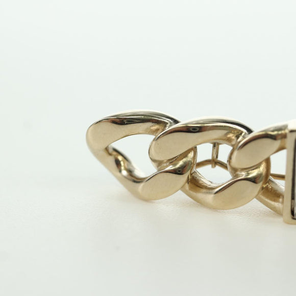 CHANEL Valletta Haarspange Metall Champagner Gold CC Auth LNZ846M