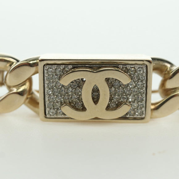 CHANEL Valletta Haarspange Metall Champagner Gold CC Auth LNZ846M