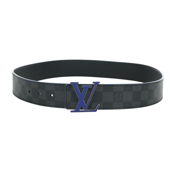 LOUIS VUITTON Damier Graphite Ceinture LV Printed Initials 102 cm Auth LNZ847M