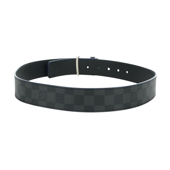 LOUIS VUITTON Damier Graphite Ceinture LV Printed Initials 102 cm Auth LNZ847M