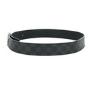 LOUIS VUITTON Damier Graphite Ceinture LV Printed Initials 40.2"" Auth LNZ847M-3