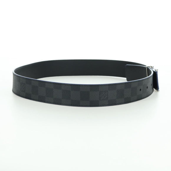 LOUIS VUITTON Damier Graphite Ceinture LV Printed Initials 102 cm Auth LNZ847M