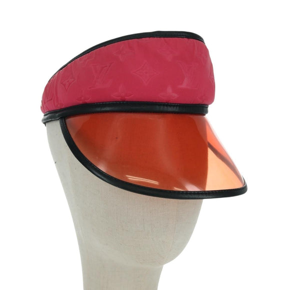 LOUIS VUITTON Monogram Sun Visor Pink LV Auth LNZ848V