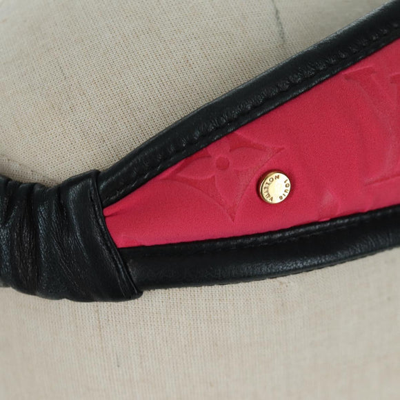 LOUIS VUITTON Monogram Sun Visor Pink LV Auth LNZ848V