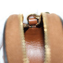 CELINE Triomphe Coin Purse Leather Brown Gold Auth LNZ851M-16