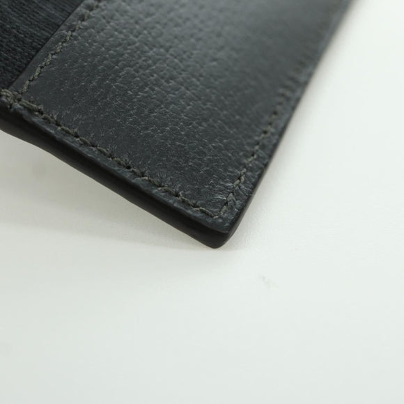 GUCCI GG Supreme Card Case PVC Black Auth LNZ857V