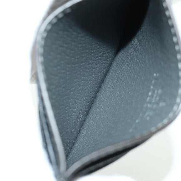 GUCCI GG Supreme Card Case PVC Black Auth LNZ857V