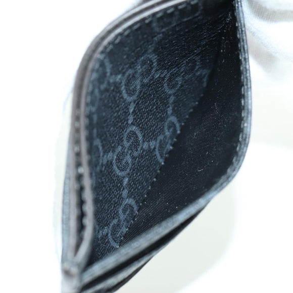 GUCCI GG Supreme Card Case PVC Black Auth LNZ857V