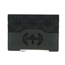 GUCCI GG Supreme Card Case PVC Black Auth LNZ857V-13