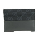 GUCCI GG Supreme Card Case PVC Black Auth LNZ857V-2