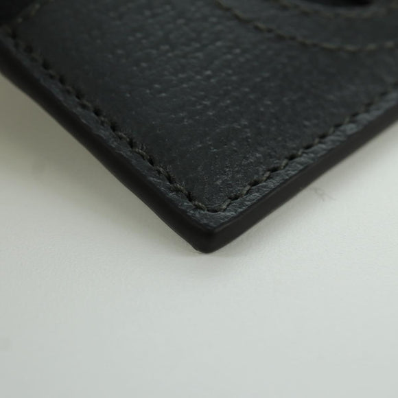 GUCCI GG Supreme Card Case PVC Black Auth LNZ857V