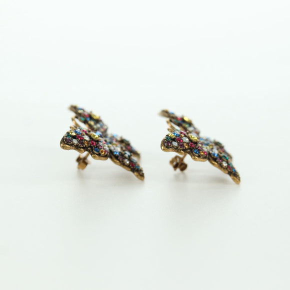 GUCCI Pierce Earring metal Multicolor Auth LNZ860V