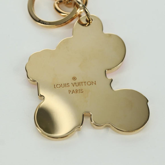 LOUIS VUITTON Porte Cres Vivienne Vero Charm metal Gold Tone M00871 Auth LNZ862M