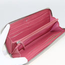 CHANEL Matelasse Long Wallet Lamb Skin Silver CC Auth LNZ865A-8