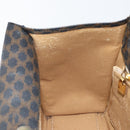 CELINE Macadam Canvas Hand Bag PVC Leather Black Gold Auth LNZ872A-19