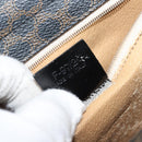 CELINE Macadam Canvas Hand Bag PVC Leather Black Gold Auth LNZ872A-12