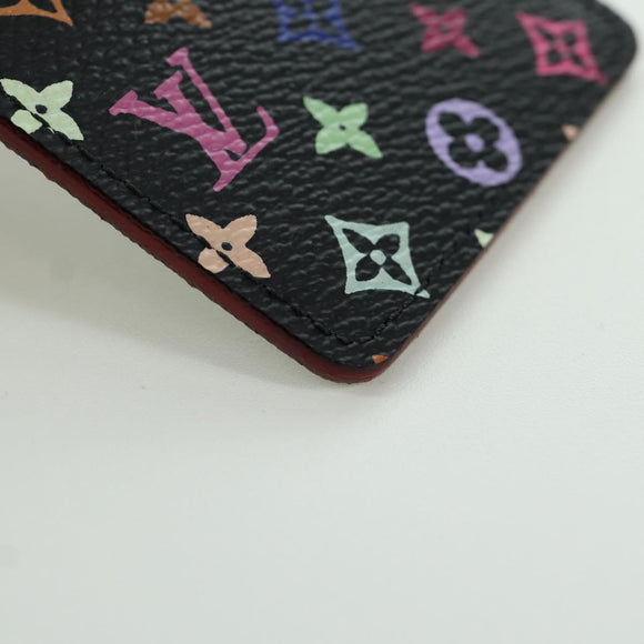 LOUIS VUITTON Monogram Multicolor Etui Handspiegel Schwarz M92650 LV Auth LNZ876A