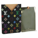 LOUIS VUITTON Monogram Multicolor Etui Handspiegel Schwarz M92650 LV Auth LNZ876A-1