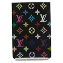 LOUIS VUITTON Monogram Multicolor Etui Handspiegel Schwarz M92650 LV Auth LNZ876A-2