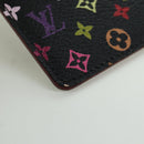 LOUIS VUITTON Monogram Multicolor Etui Handspiegel Schwarz M92650 LV Auth LNZ876A-7