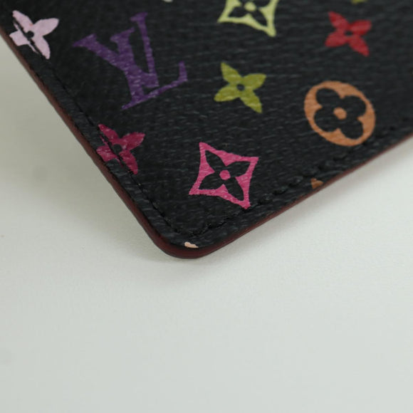 LOUIS VUITTON Monogram Multicolor Etui Handspiegel Schwarz M92650 LV Auth LNZ876A