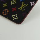 LOUIS VUITTON Monogram Multicolor Etui Handspiegel Schwarz M92650 LV Auth LNZ876A-14