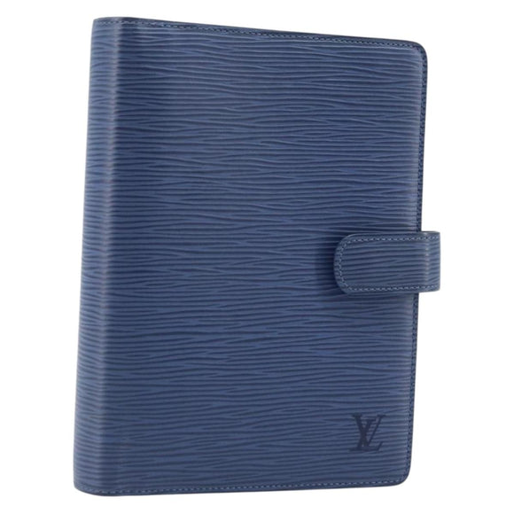 LOUIS VUITTON Epi Agenda MM Day Planner Cover Myrtille R2004G LV Auth LNZ877