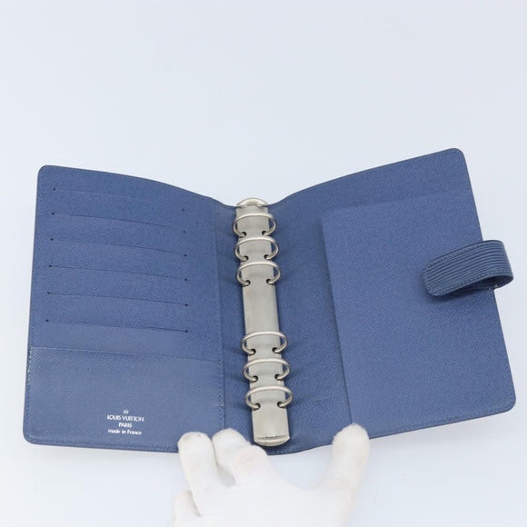 LOUIS VUITTON Epi Agenda MM Day Planner Cover Myrtille R2004G LV Auth LNZ877