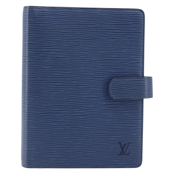 LOUIS VUITTON Epi Agenda MM Day Planner Cover Myrtille R2004G LV Auth LNZ877