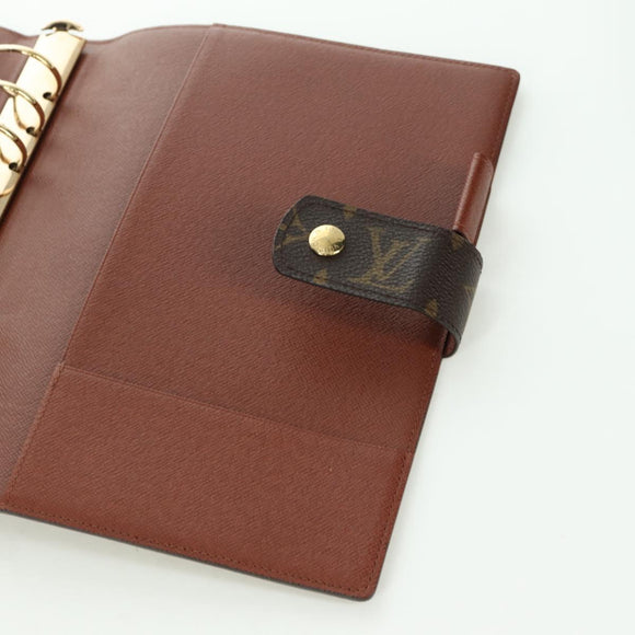 LOUIS VUITTON Monogram Agenda GM Day Planner Cover R20006 LV Auth LNZ878V