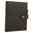 LOUIS VUITTON Monogram Agenda GM Day Planner Cover R20006 LV Auth LNZ878V-1