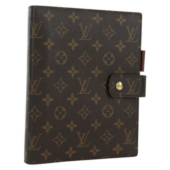 LOUIS VUITTON Monogram Agenda GM Day Planner Cover R20006 LV Auth LNZ878V
