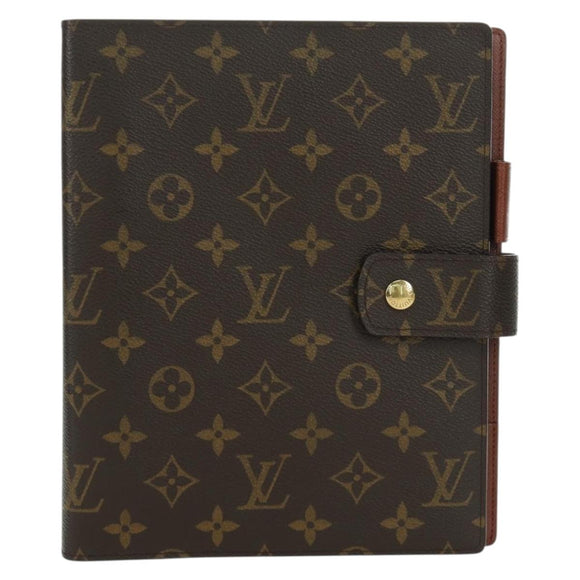 LOUIS VUITTON Monogram Agenda GM Day Planner Cover R20006 LV Auth LNZ878V
