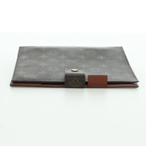 LOUIS VUITTON Monogram Agenda GM Day Planner Cover R20006 LV Auth LNZ878V