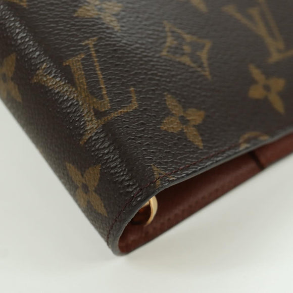 LOUIS VUITTON Monogram Agenda GM Day Planner Cover R20006 LV Auth LNZ878V