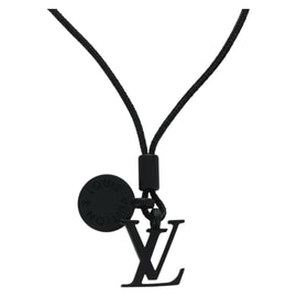 LOUIS VUITTON Collier Charms On The Go Necklace Black M63647 LV Auth LNZ880M
