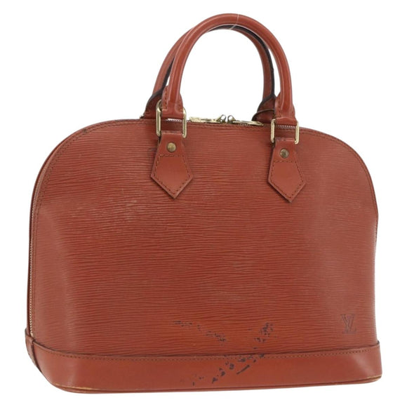 LOUIS VUITTON Epi Alma Hand Bag Brown M52143 LV Auth LNZ957