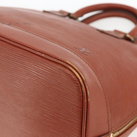 LOUIS VUITTON Epi Alma Hand Bag Brown M52143 LV Auth LNZ957