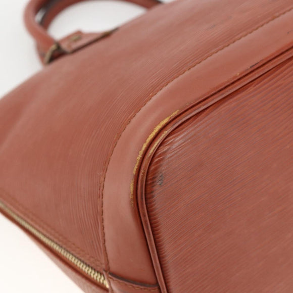 LOUIS VUITTON Epi Alma Hand Bag Brown M52143 LV Auth LNZ957